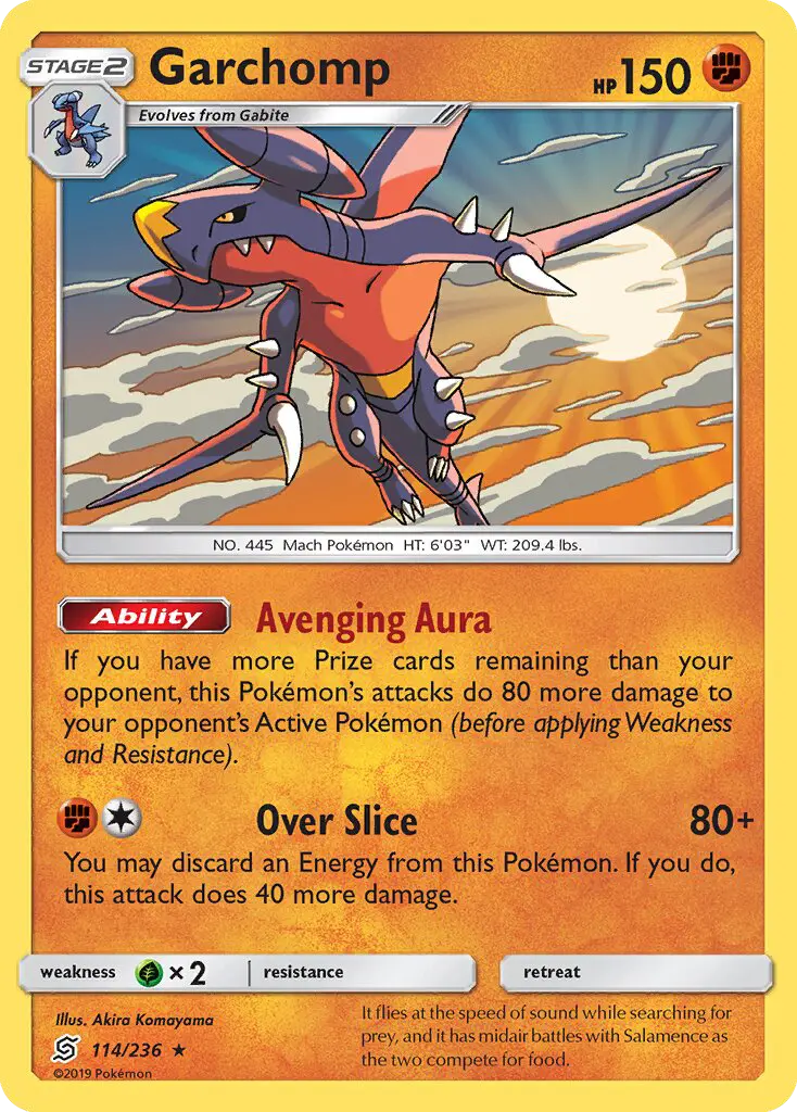 Garchomp & Giratina GX Pokémon card