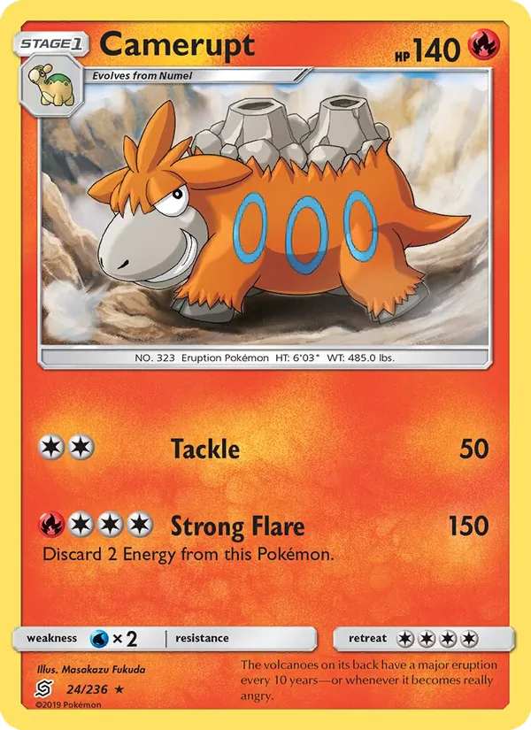 Camerupt Pokémon card