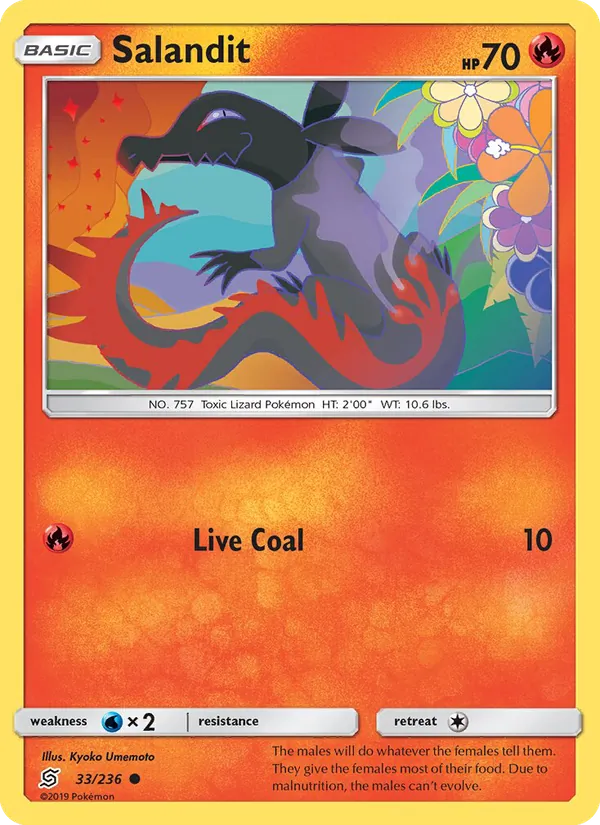 Salandit Pokémon card