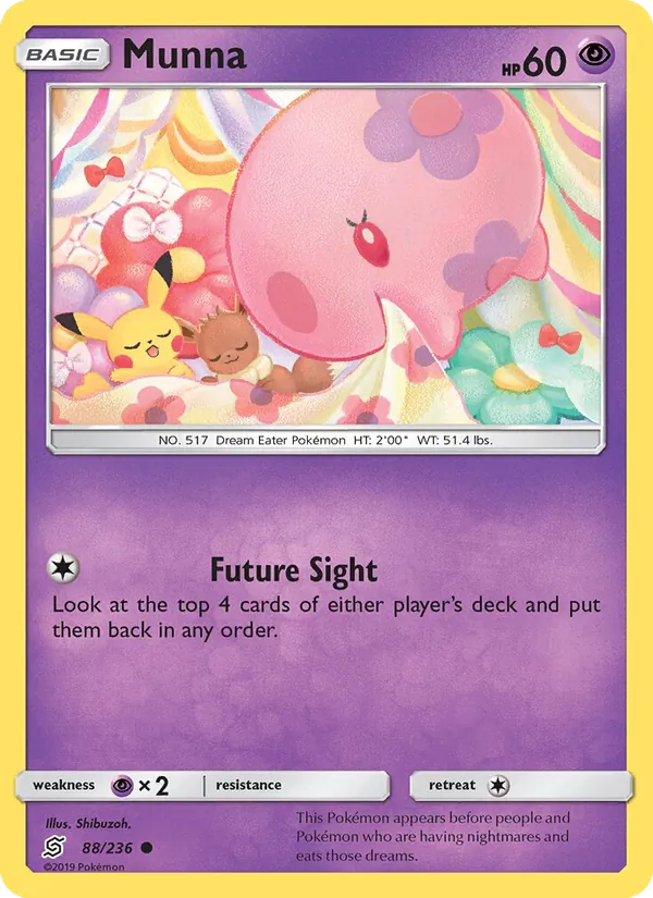 Munna Pokémon card
