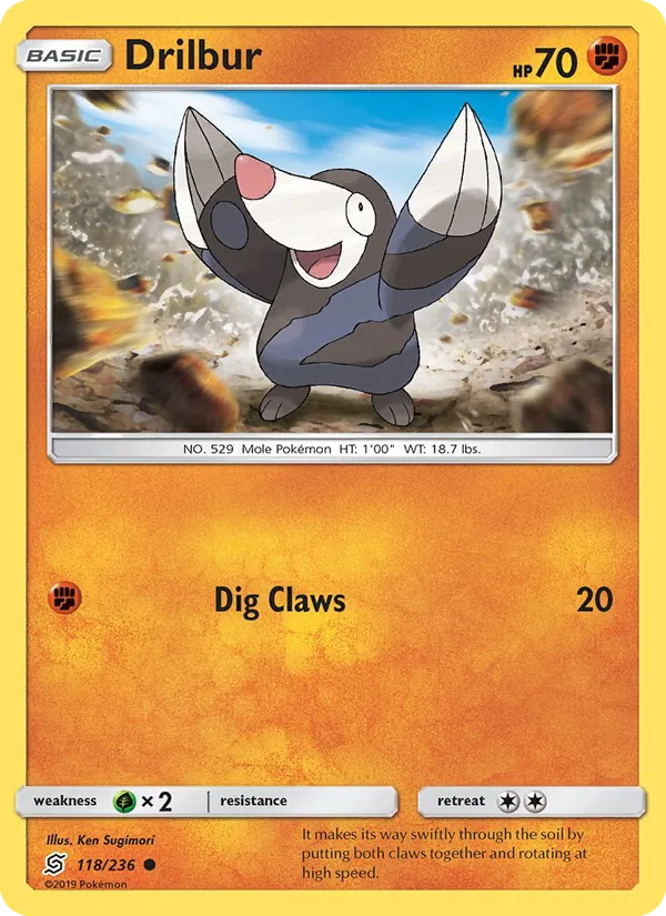 Drilbur Pokémon card