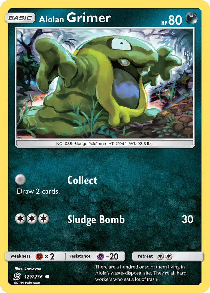 Alolan Grimer Pokémon card