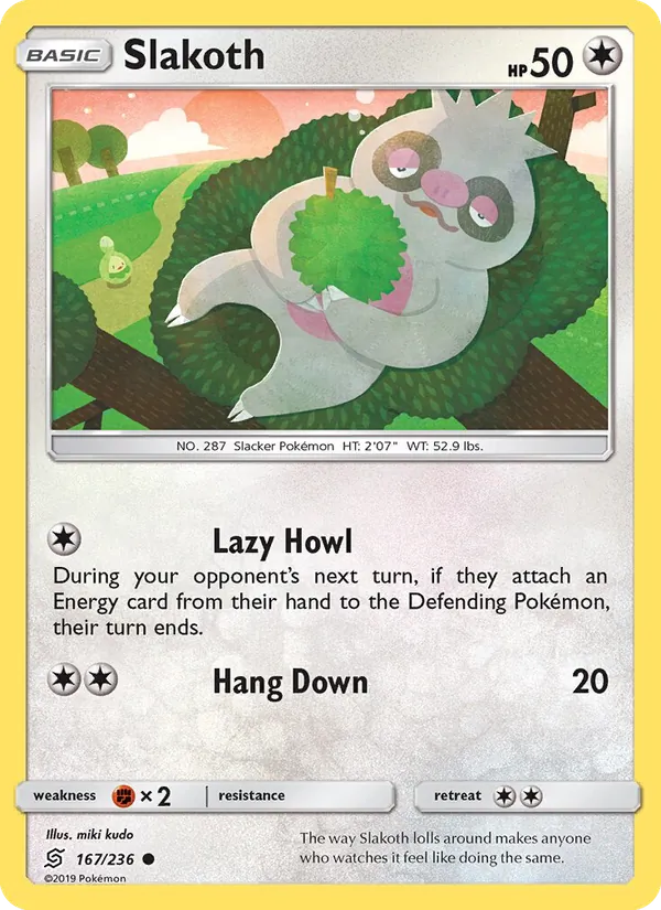 Slakoth Pokémon card