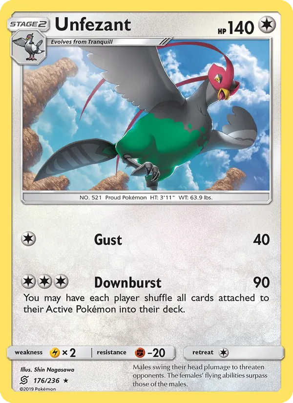 Unfezant card