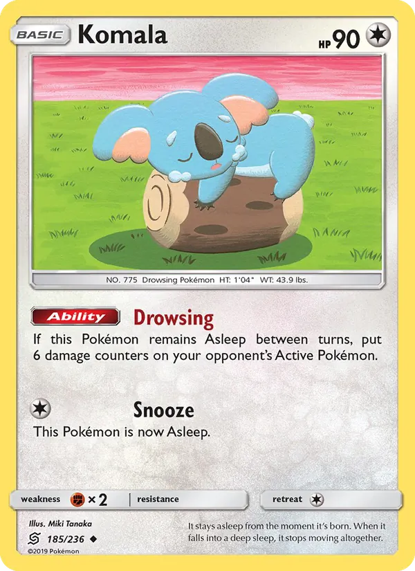 Komala Pokémon card
