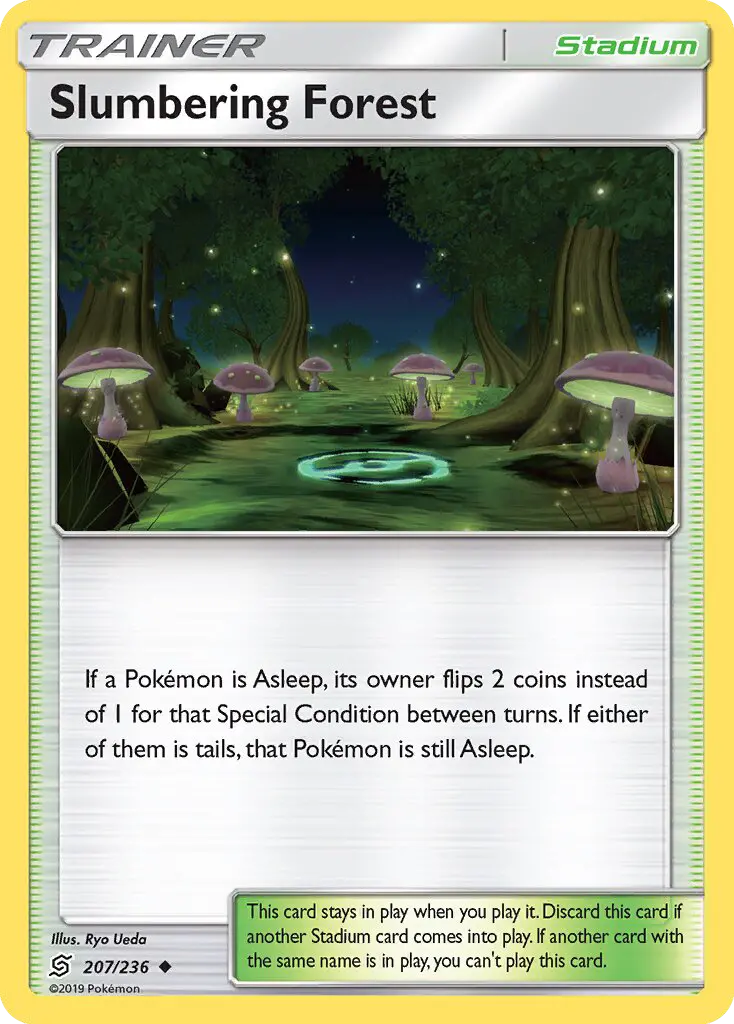 Slumbering Forest Pokémon card