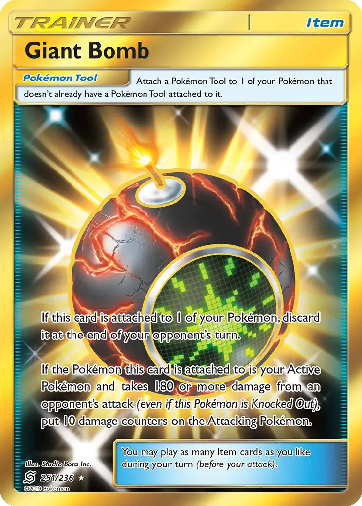 Giant Bomb Pokémon card