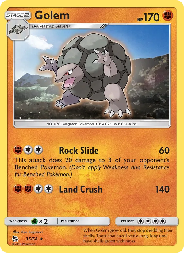 Golem Pokémon card