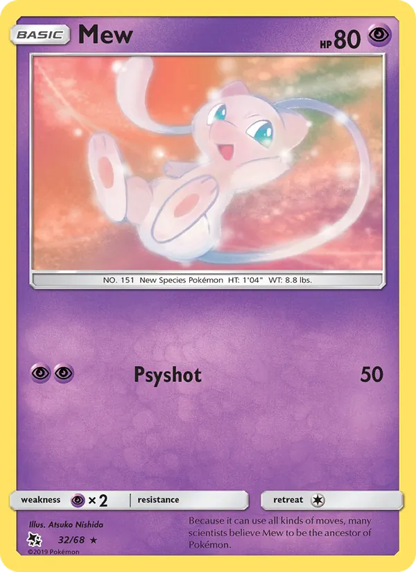 Mew Pokémon card