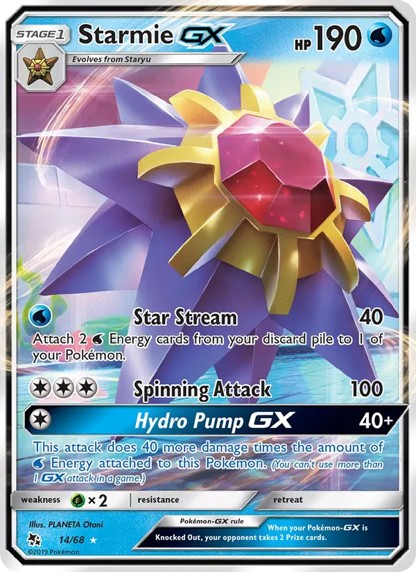 Starmie GX card