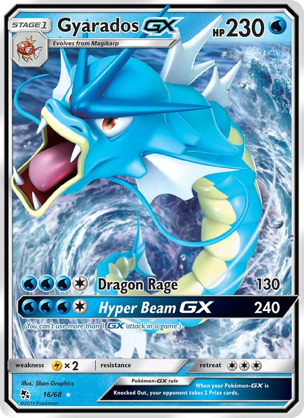 Gyarados GX Pokémon card
