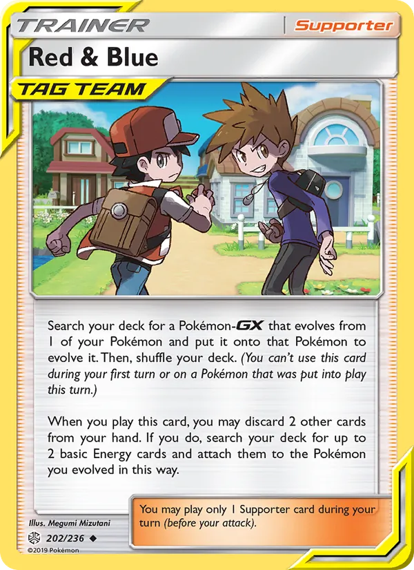 Red & Blue card