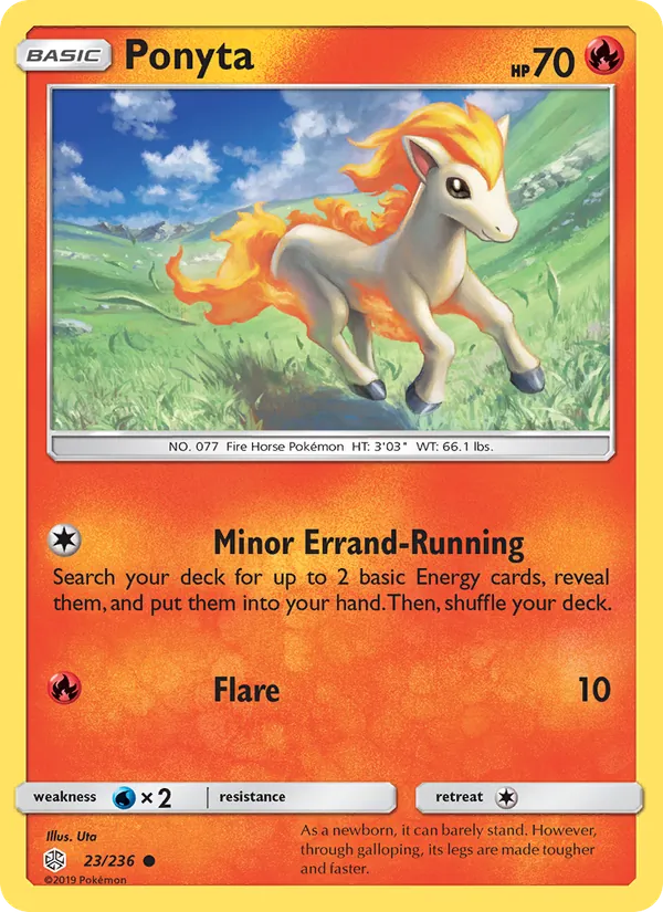 Ponyta Pokémon card