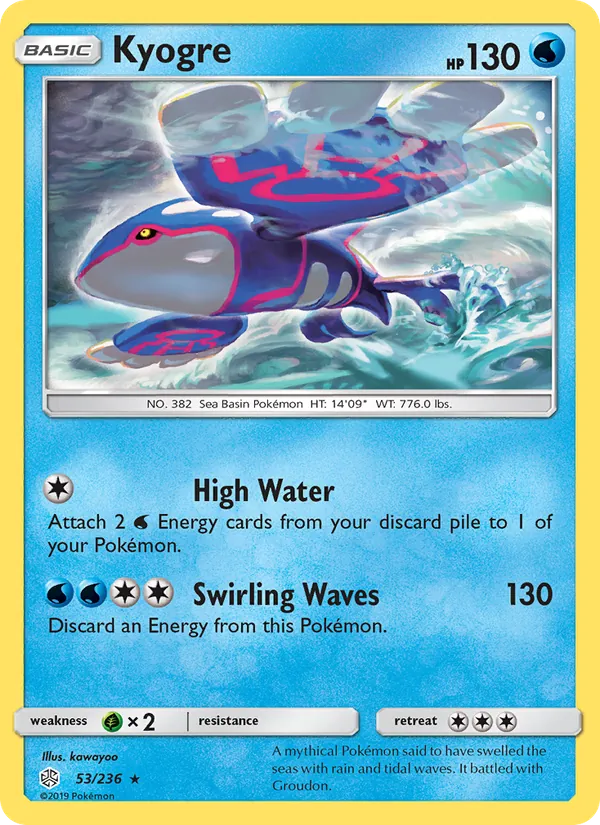 Kyogre Pokémon card