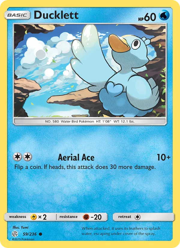 Ducklett Pokémon card