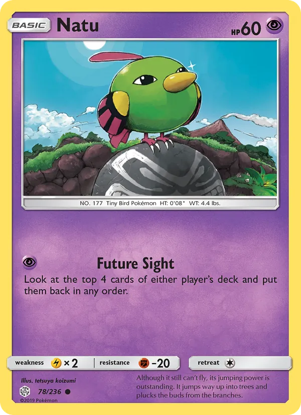 Natu Pokémon card