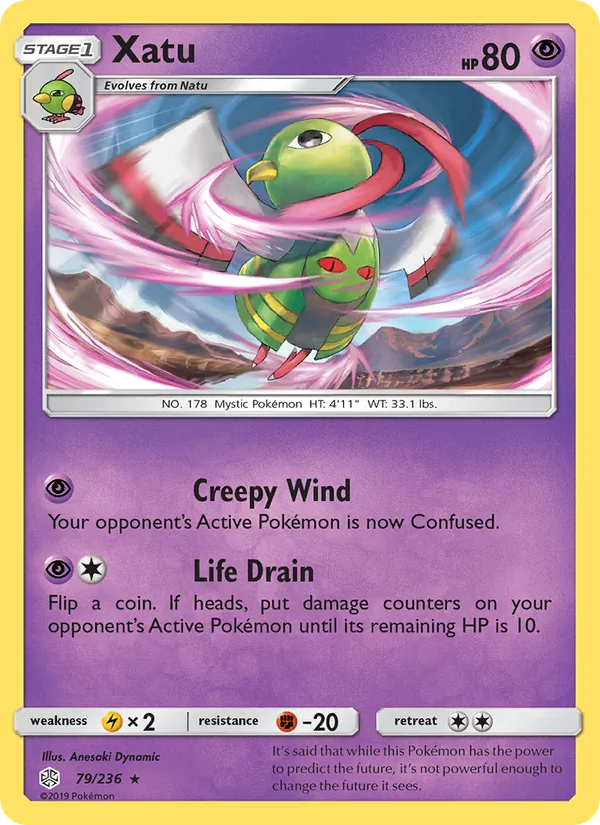 Xatu Pokémon card