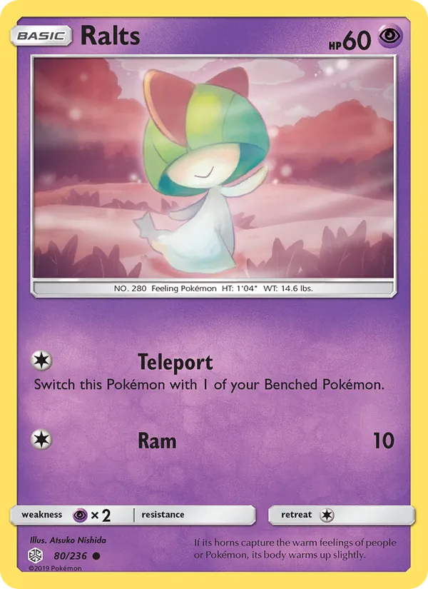 Ralts Pokémon card