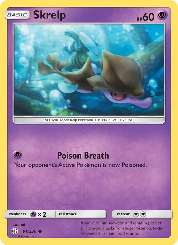 Skrelp Pokémon card