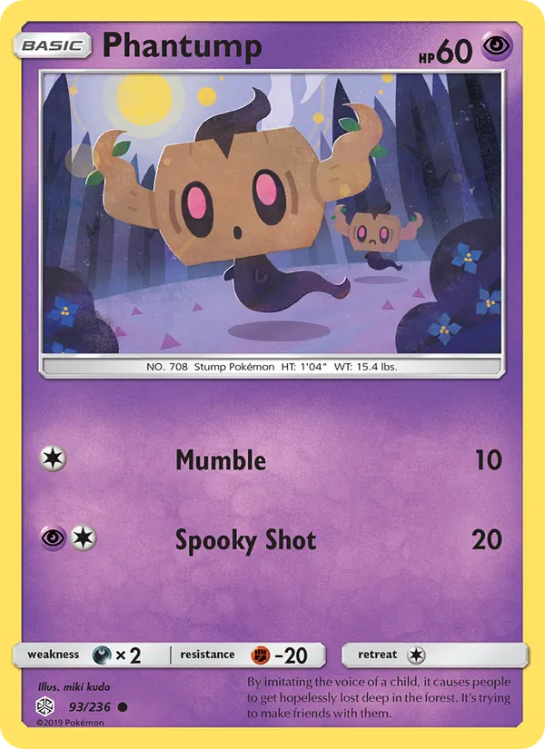 Phantump Pokémon card