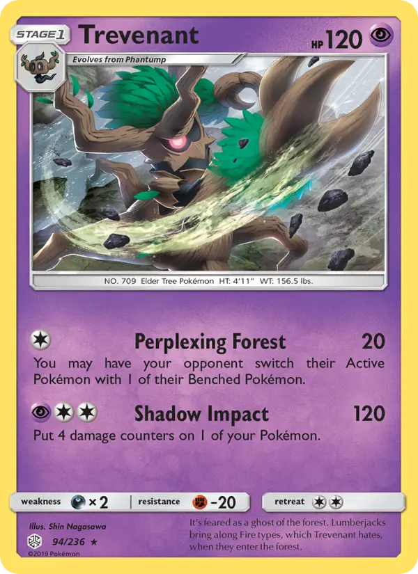 Trevenant Pokémon card