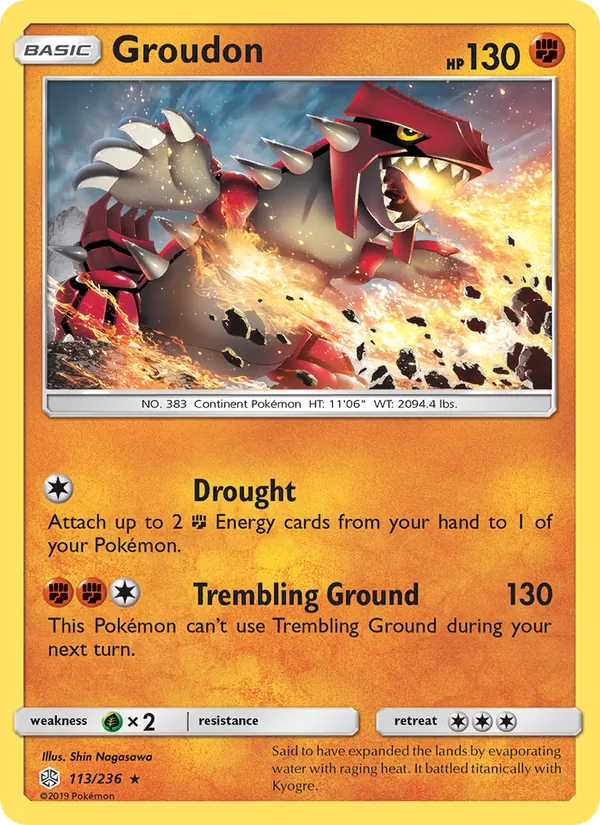 Groudon Pokémon card