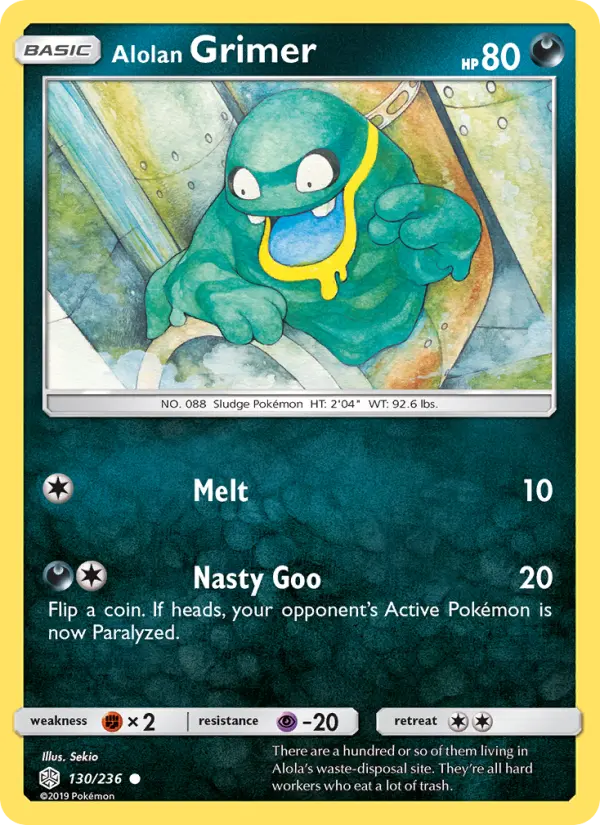 Alolan Grimer Pokémon card