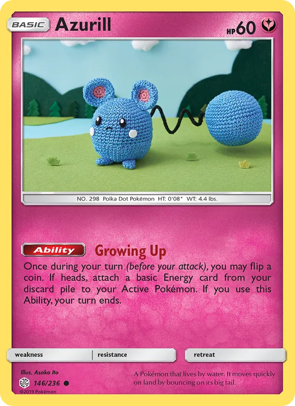 Azurill Pokémon card