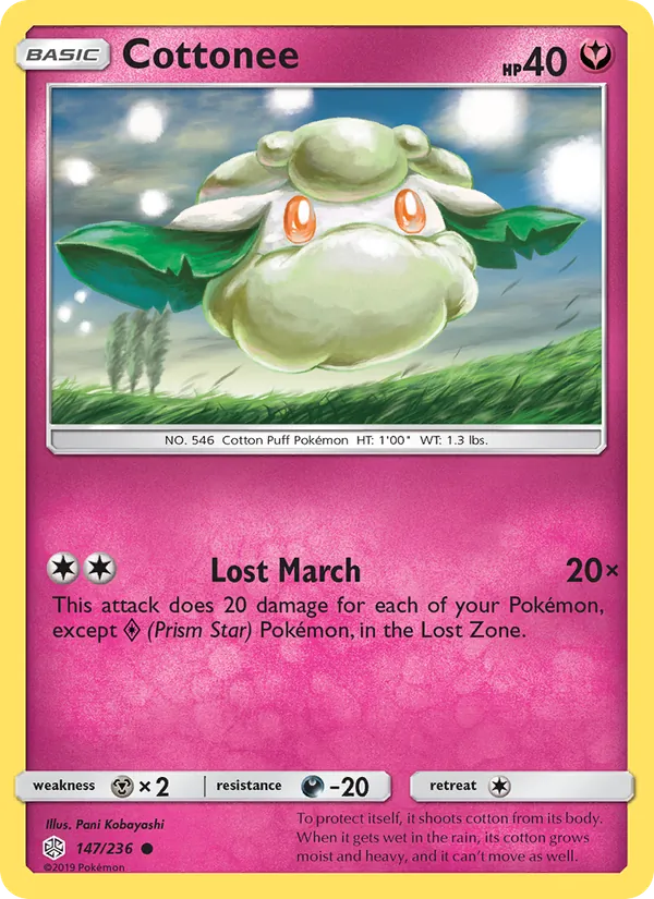 Cottonee Pokémon card