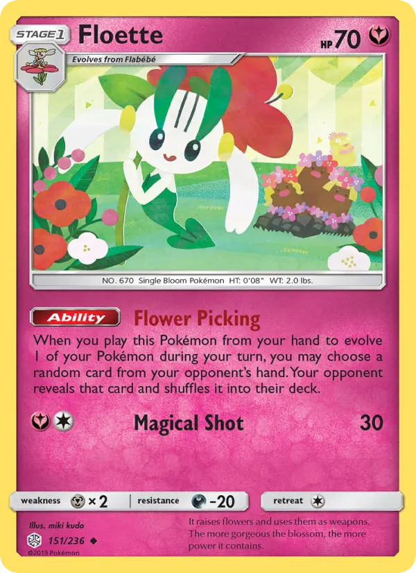 Floette Pokémon card