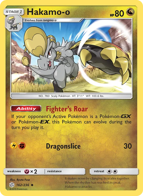 Hakamo-o Pokémon card