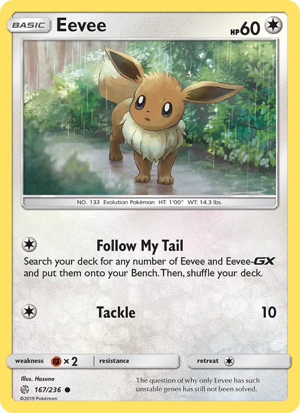 Eevee Pokémon card
