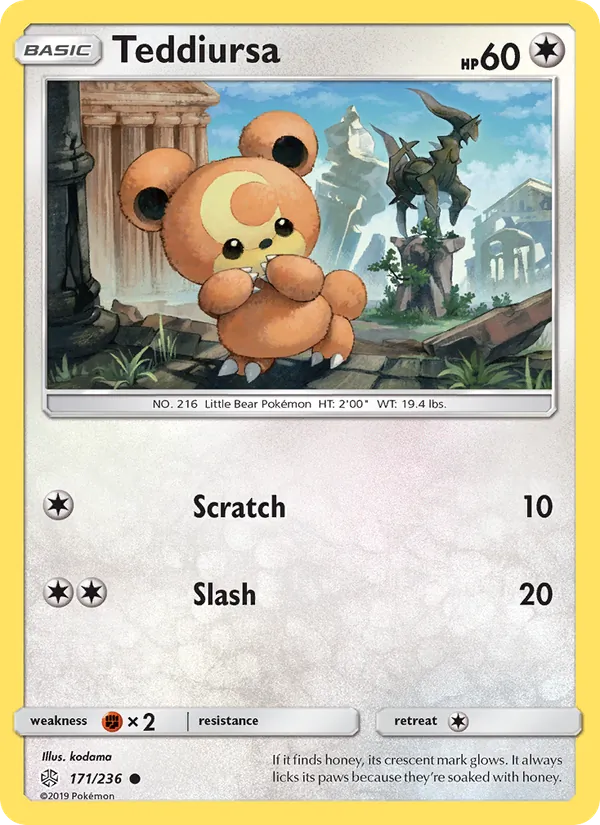 Teddiursa card