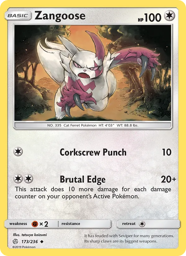 Zangoose card