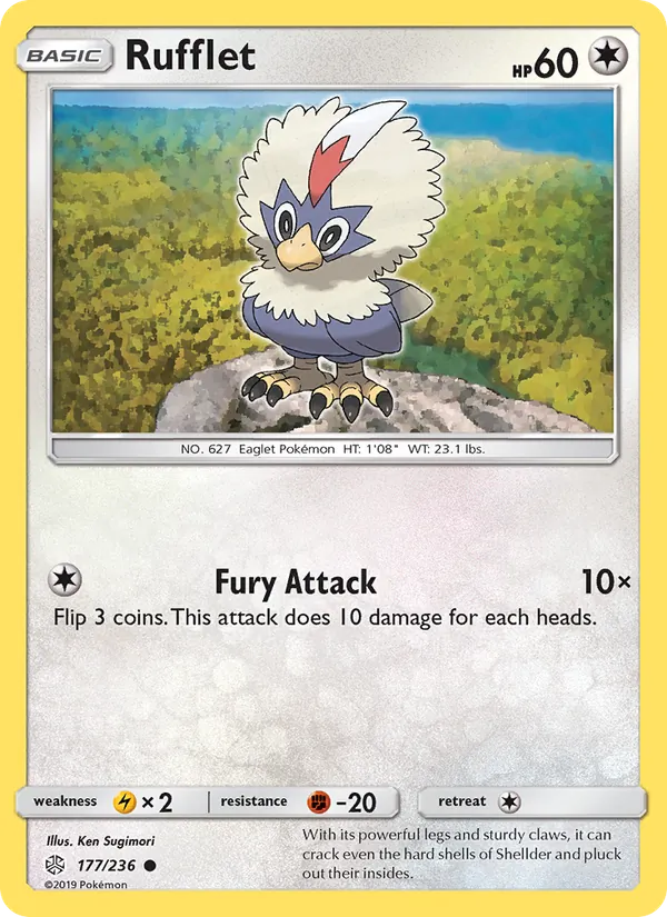 Rufflet Pokémon card