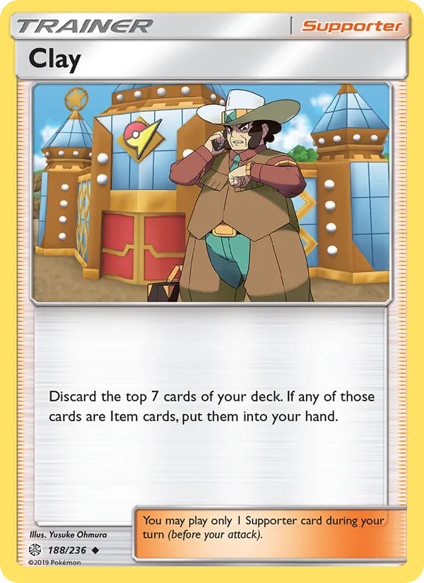 Clay card