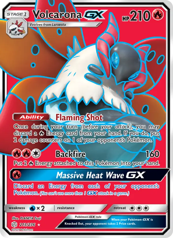 Volcarona GX Pokémon card