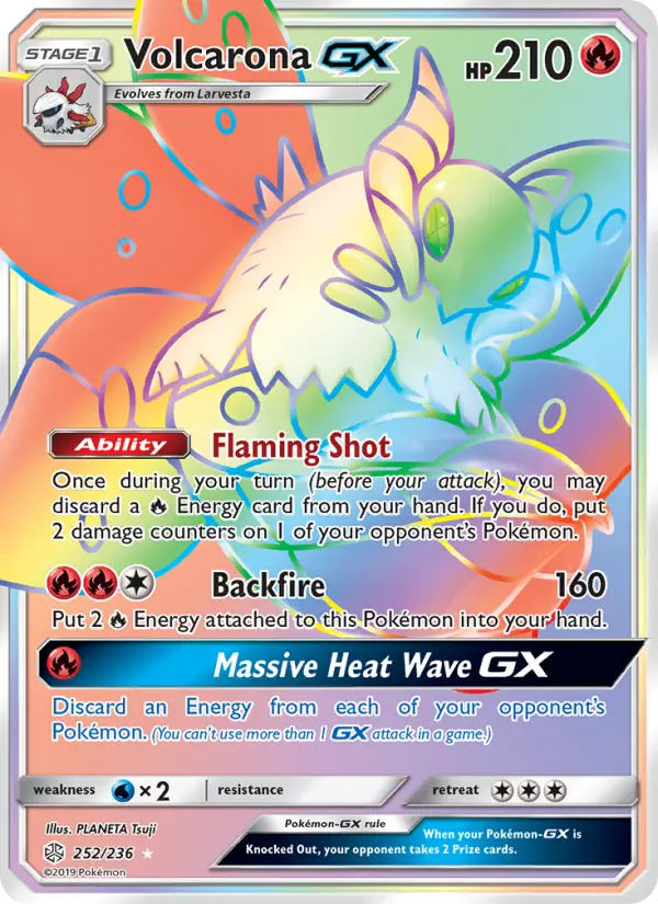 Volcarona GX Pokémon card
