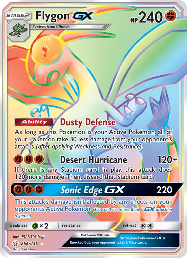 Flygon GX Pokémon card
