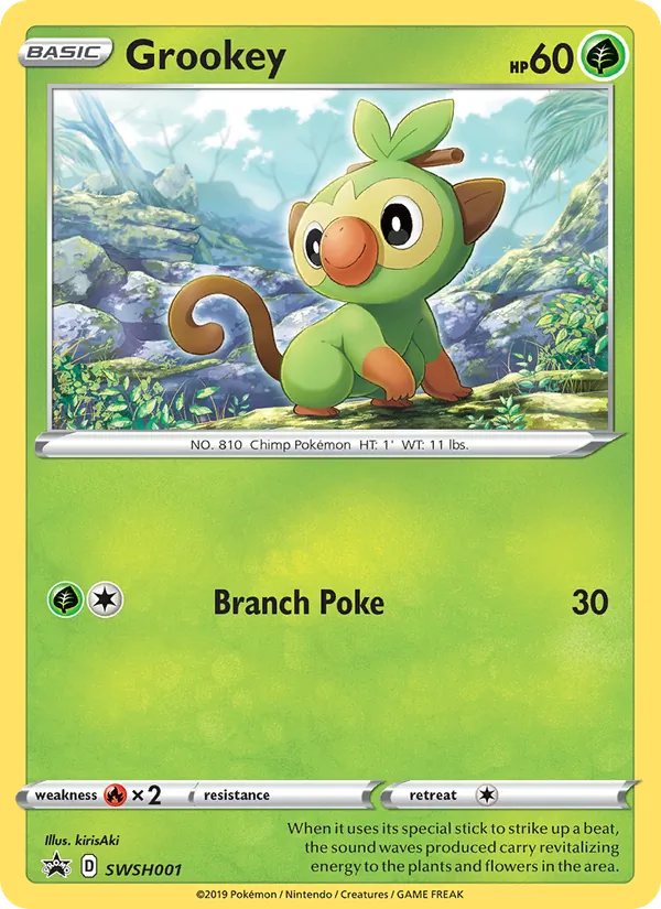 Grookey Pokémon card