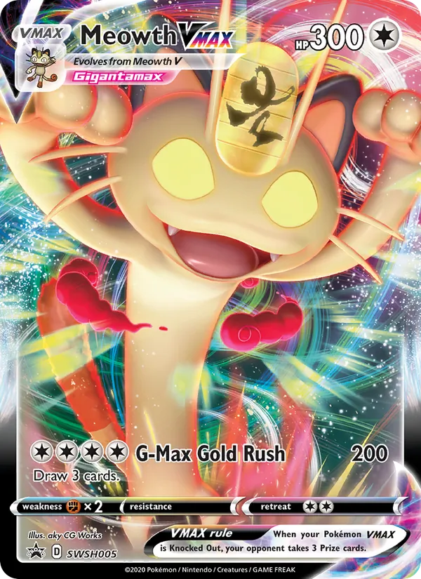 Meowth VMAX Pokémon card