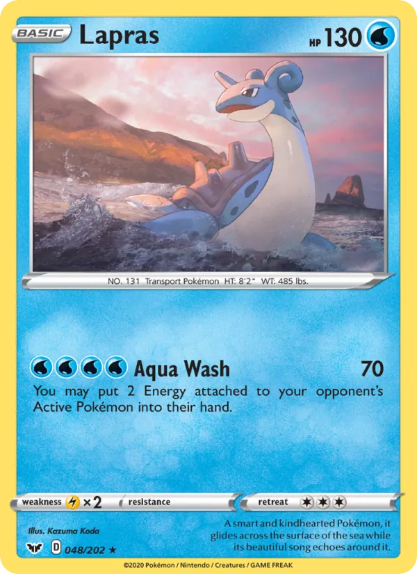 Lapras VMAX Pokémon card