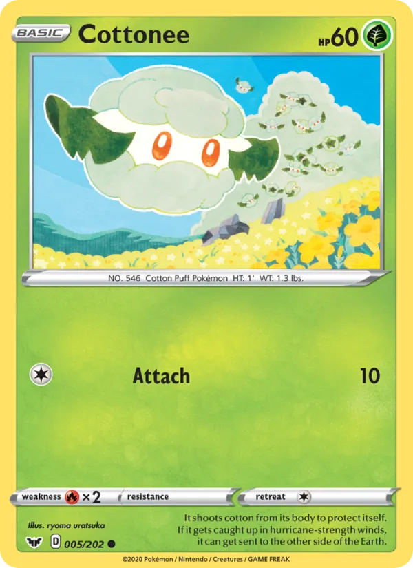 Cottonee Pokémon card