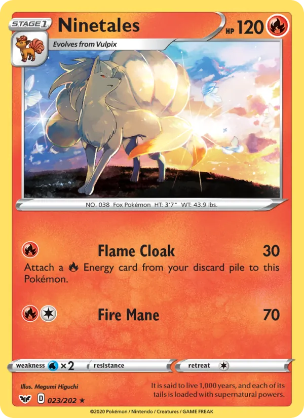 Ninetales Pokémon card