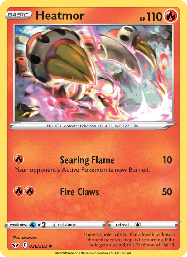 Heatmor Pokémon card