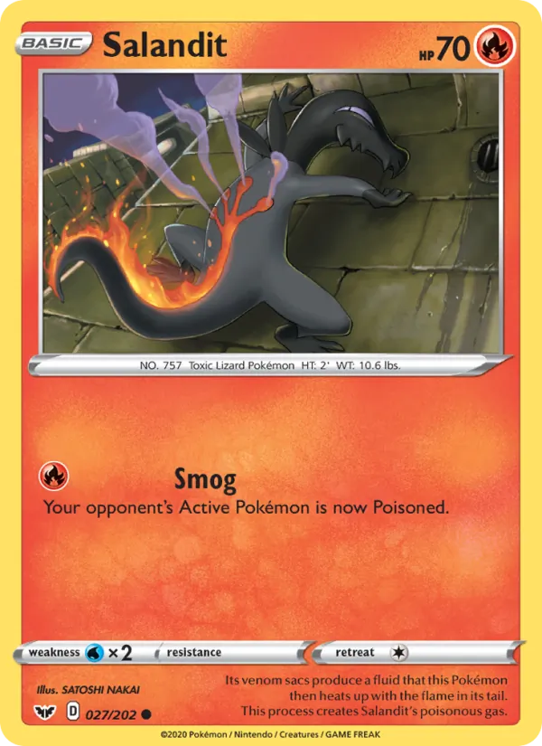 Salandit Pokémon card