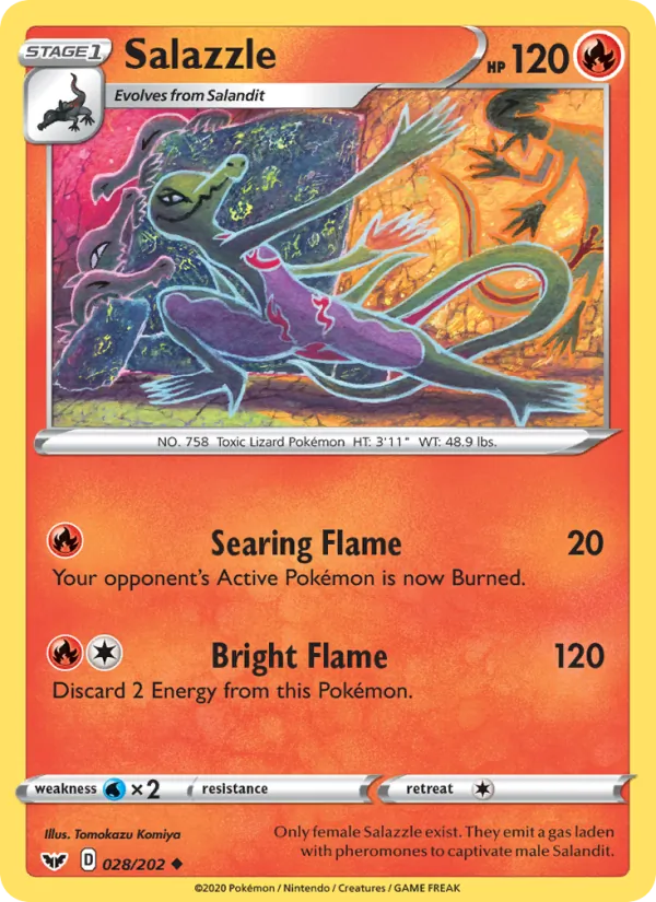 Salazzle Pokémon card