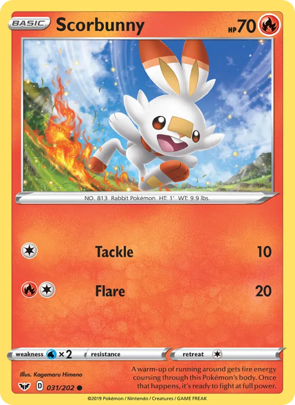 Scorbunny Pokémon card