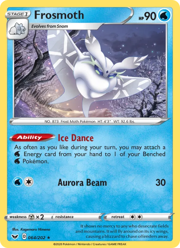 Frosmoth Pokémon card