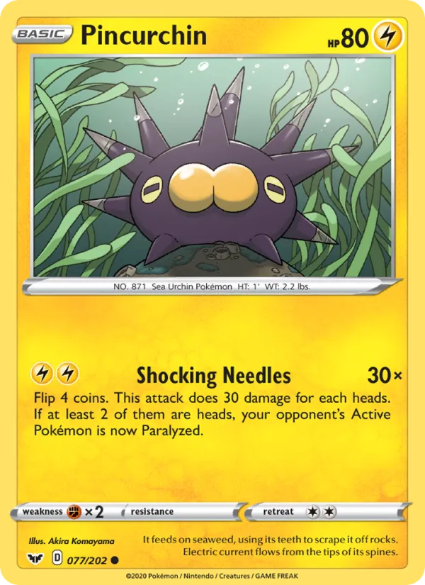 Pincurchin Pokémon card